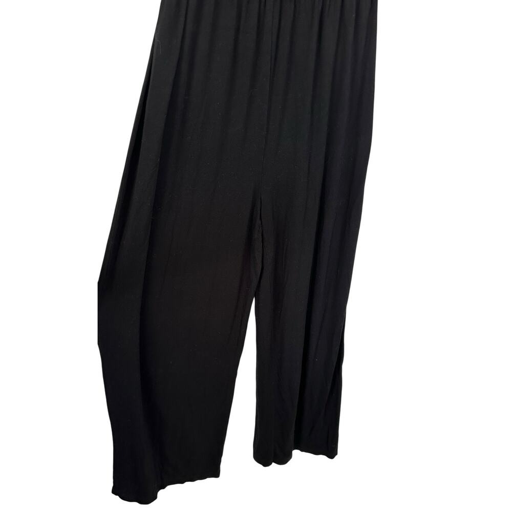 2/$15 Max Studio Wide Leg Jumpsuit Black Sleeveless One Piece Size XS - Picture 6 of 9